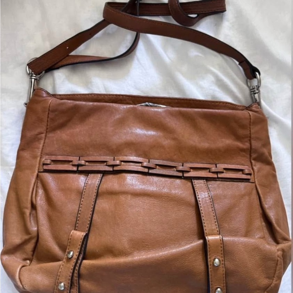Joelle Hawkins Brown Leather Bag